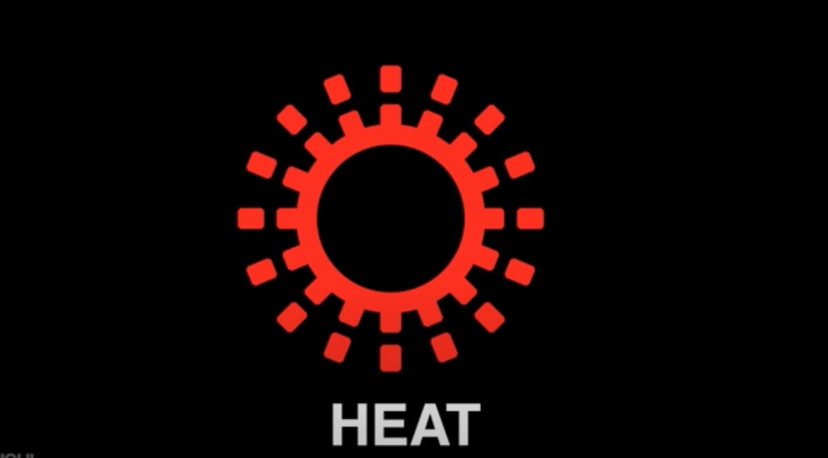 heat symbol on your AC